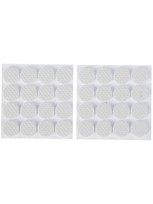 Накладка мебельная круглая ТУНДРА, d=18 мм, 32 шт., полимерная, белая