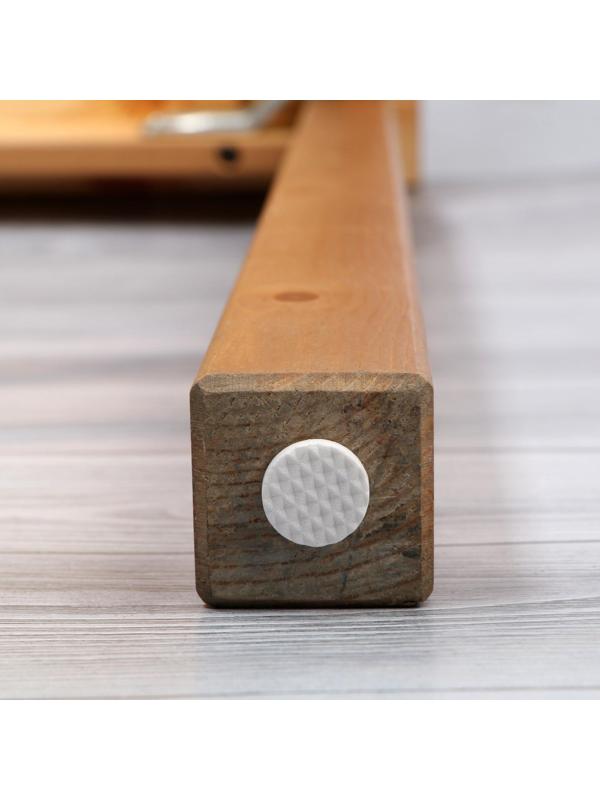 Накладка мебельная круглая ТУНДРА, d=18 мм, 32 шт., полимерная, белая