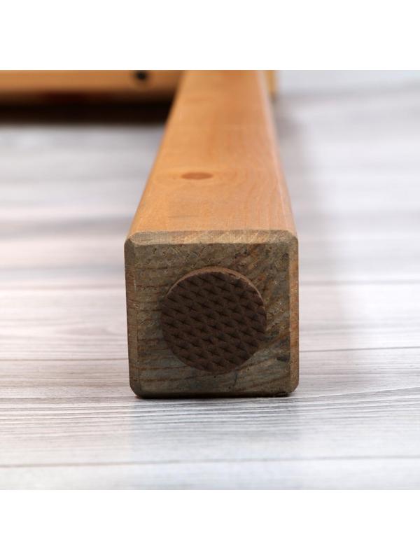 Накладка мебельная круглая ТУНДРА, d=25 мм, 18 шт., полимерная, коричневая