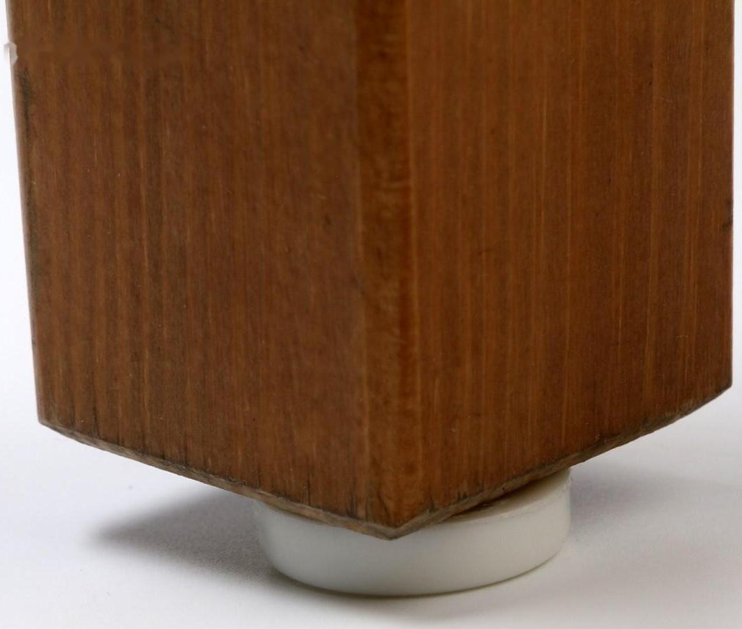 Накладка мебельная круглая ТУНДРА, d=24 мм, 8 шт., пластиковая, цвет белый