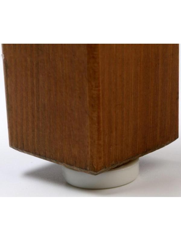 Накладка мебельная круглая ТУНДРА, d=24 мм, 8 шт., пластиковая, цвет белый