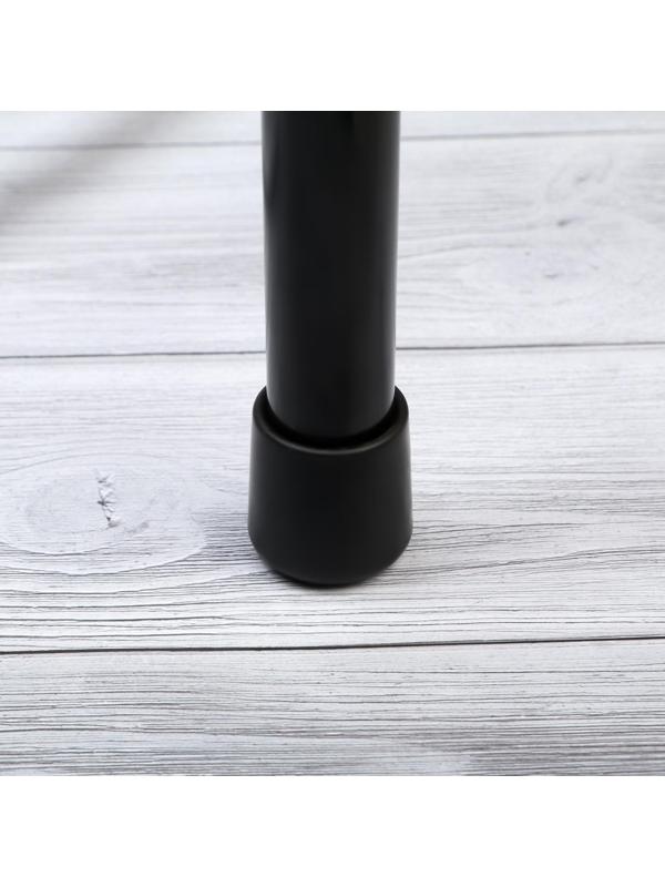 Накладка мебельная круглая ТУНДРА, d=25 мм, 4 шт., черная