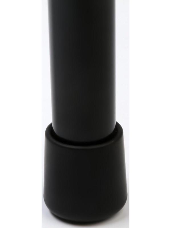 Накладка мебельная круглая ТУНДРА, d=25 мм, 4 шт., черная