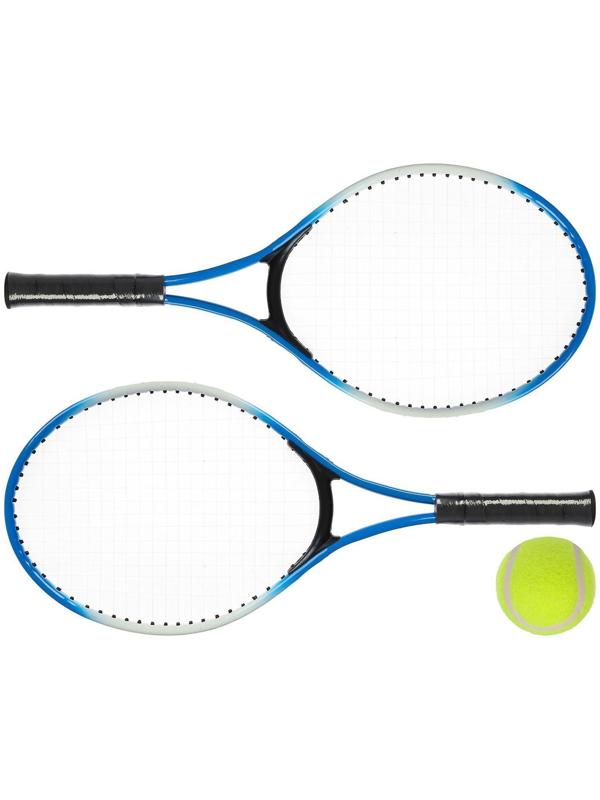 Ракетки для большого тенниса с мячом, детские, цвет синий