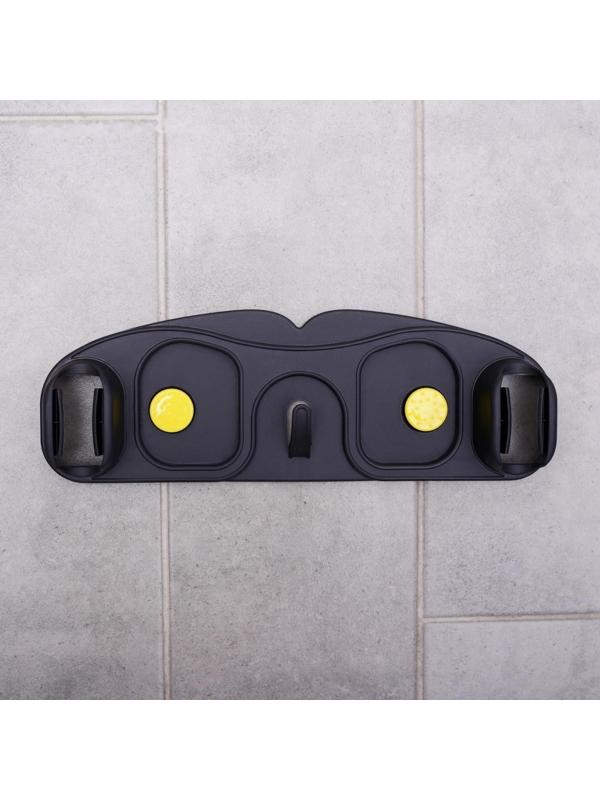 Держатель для уборочного инвентаря с крючками, 30×10×5 см, на липучке, цвет МИКС