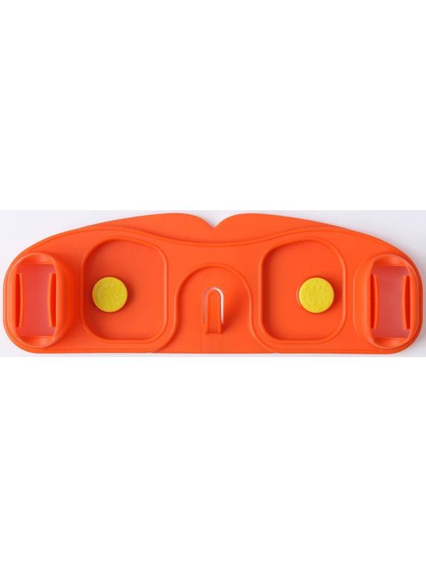 Держатель для уборочного инвентаря с крючками, 30×10×5 см, на липучке, цвет МИКС