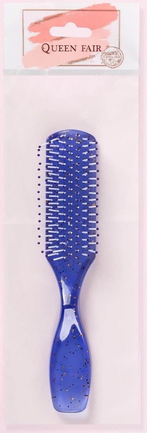 Расчёска массажная, 4 × 17 см, цвет МИКС