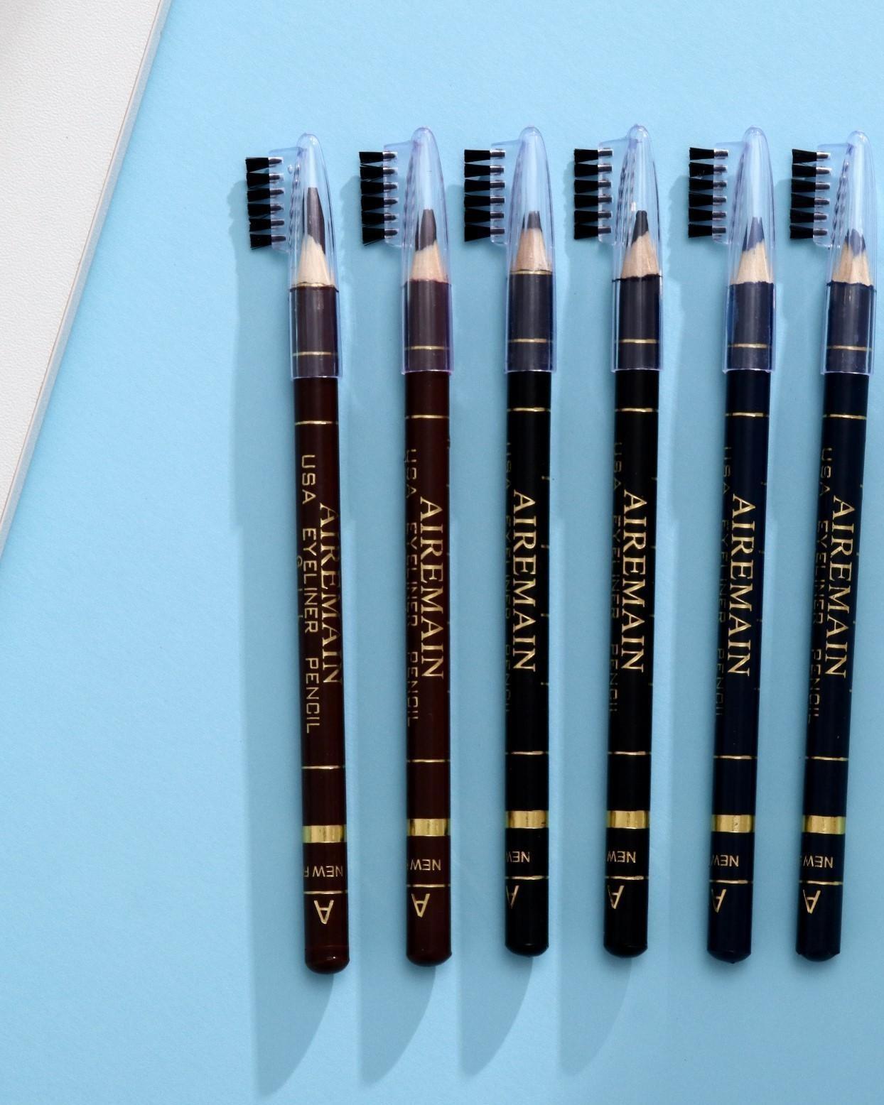 Набор карандашей Aireman с щеточкой 6 цветов, 12 шт, микс