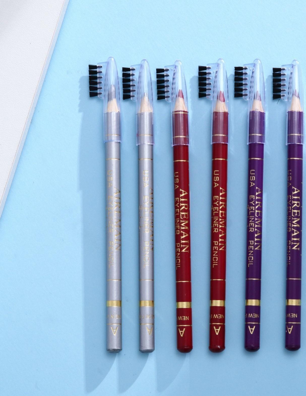 Набор карандашей Aireman с щеточкой 6 цветов, 12 шт, микс