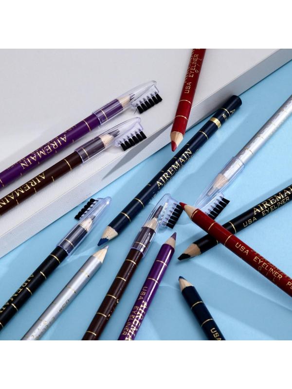 Набор карандашей Aireman с щеточкой 6 цветов, 12 шт, микс