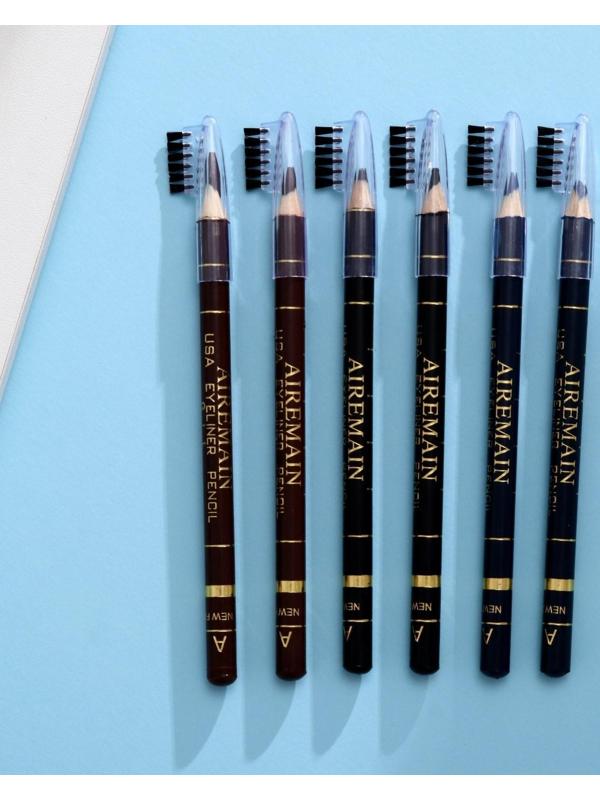 Набор карандашей Aireman с щеточкой 6 цветов, 12 шт, микс