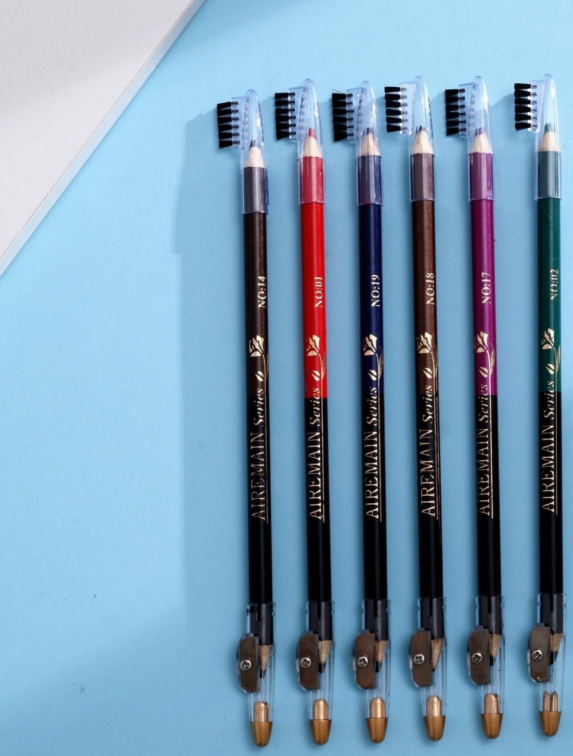 Набор карандашей Aireman  с точилкой 12 шт, микс