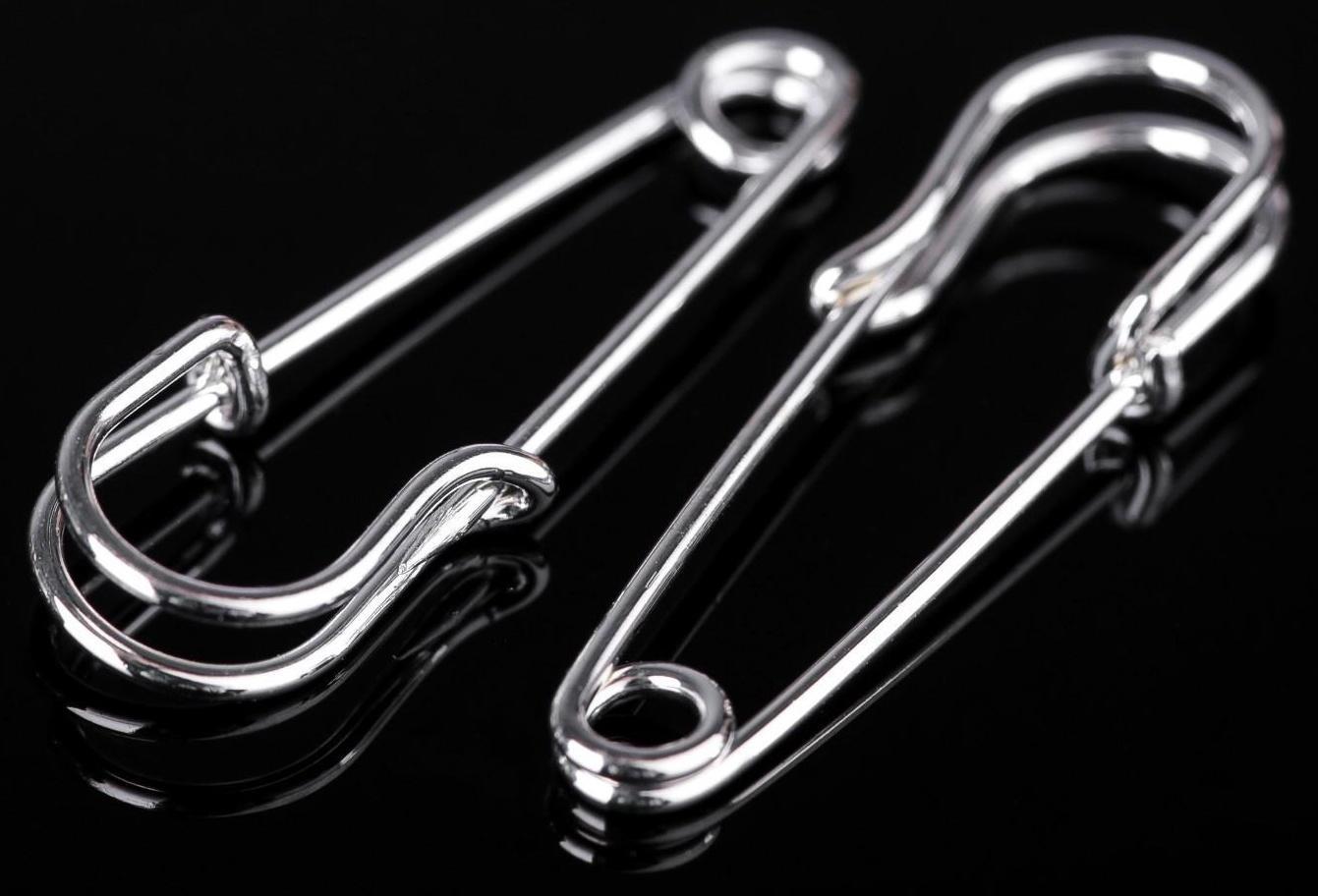 Булавка 3*1 см (набор 5шт), СМ-208, цвет серебра