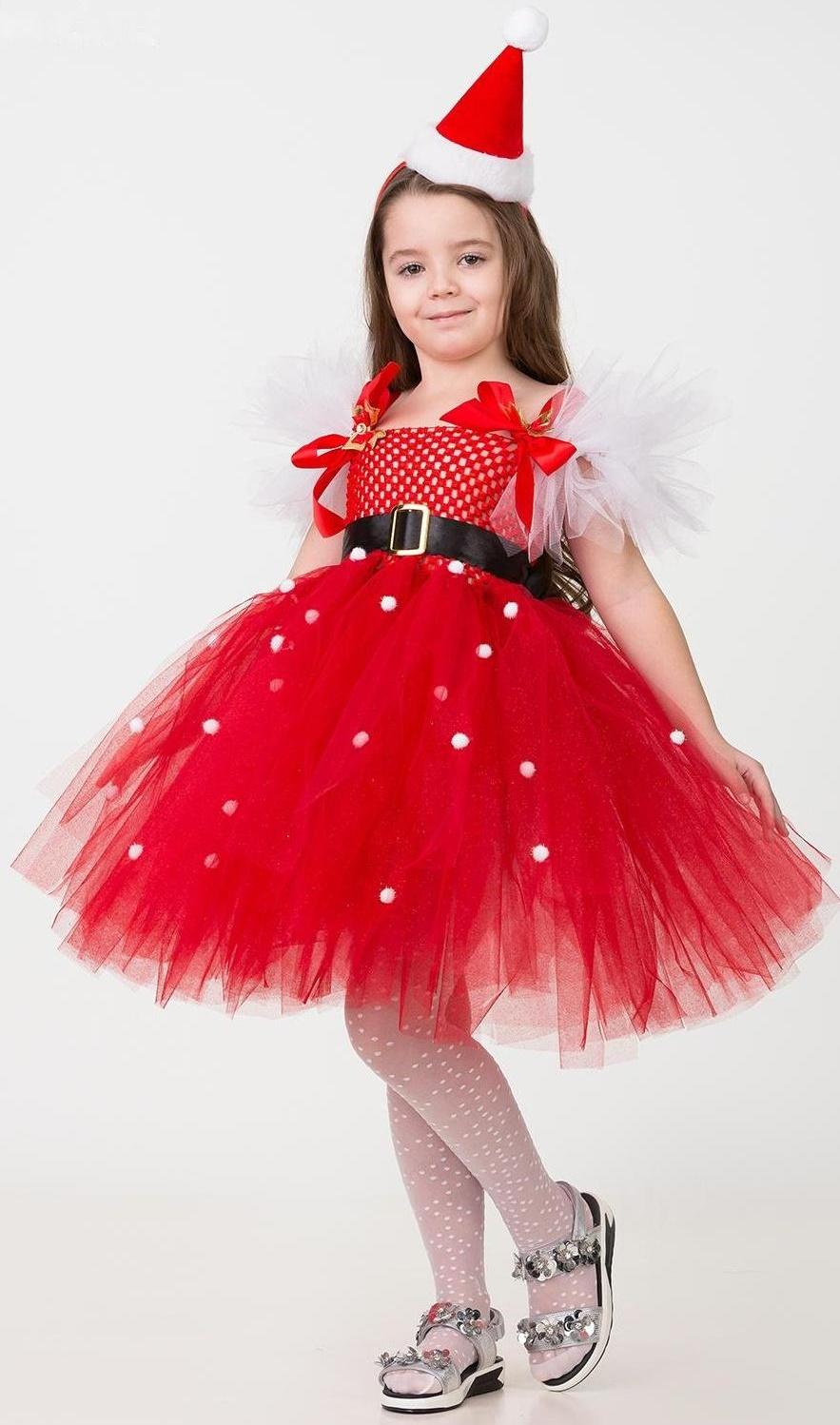 Карнавальный костюм «Санточка», сделай сам, корсет, ленты, брошки, аксессуары