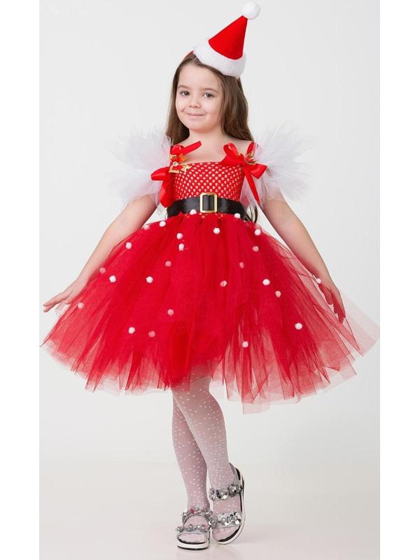 Карнавальный костюм «Санточка», сделай сам, корсет, ленты, брошки, аксессуары