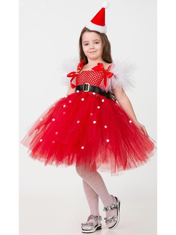 Карнавальный костюм «Санточка», сделай сам, корсет, ленты, брошки, аксессуары