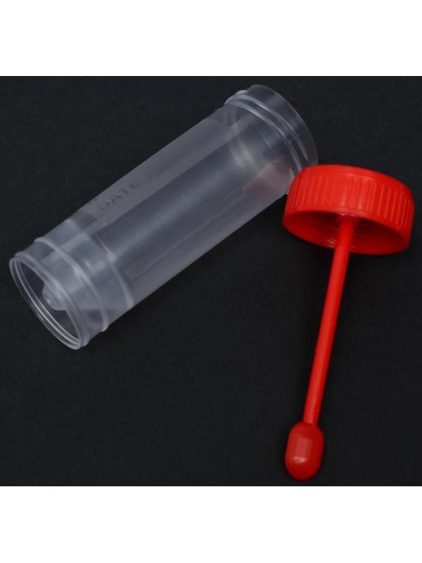 Контейнер для биоматериалов стерильный, с ложкой, 30 мл