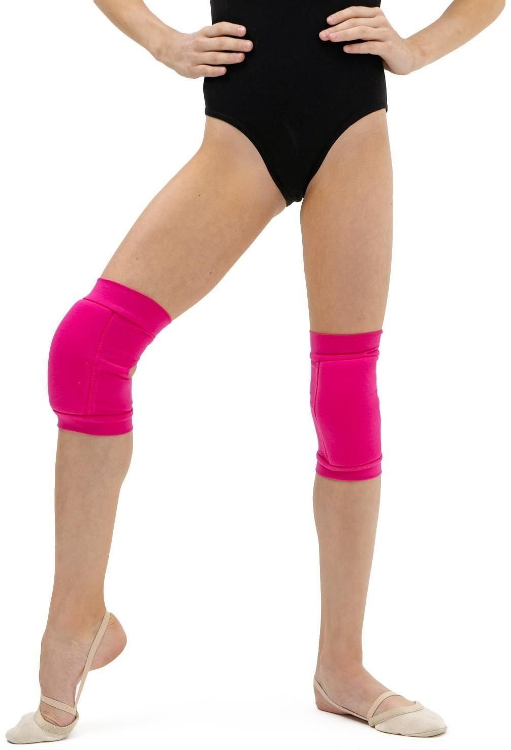 Наколенники для гимнастики и танцев, размер XXS (3-5 лет), цвет фуксия