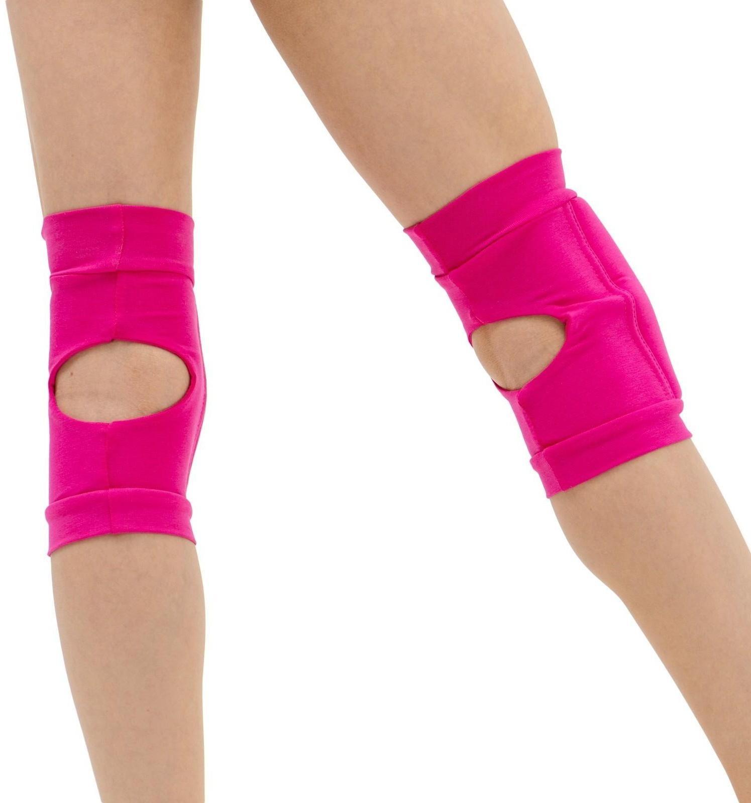Наколенники для гимнастики и танцев, размер XXS (3-5 лет), цвет фуксия