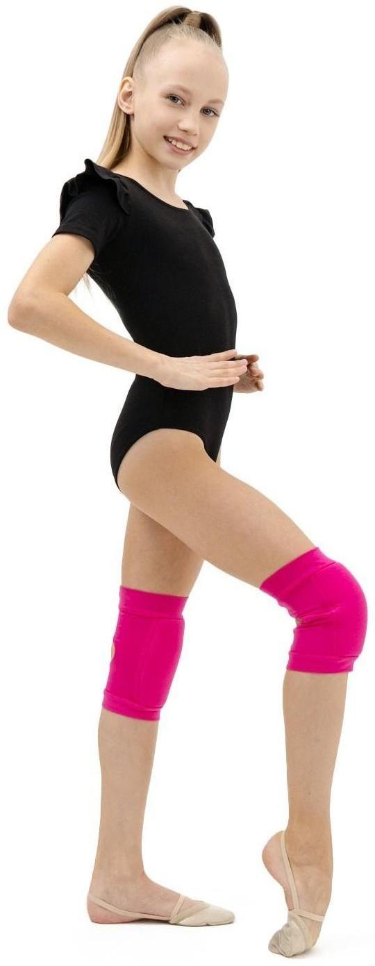 Наколенники для гимнастики и танцев, размер XXS (3-5 лет), цвет фуксия