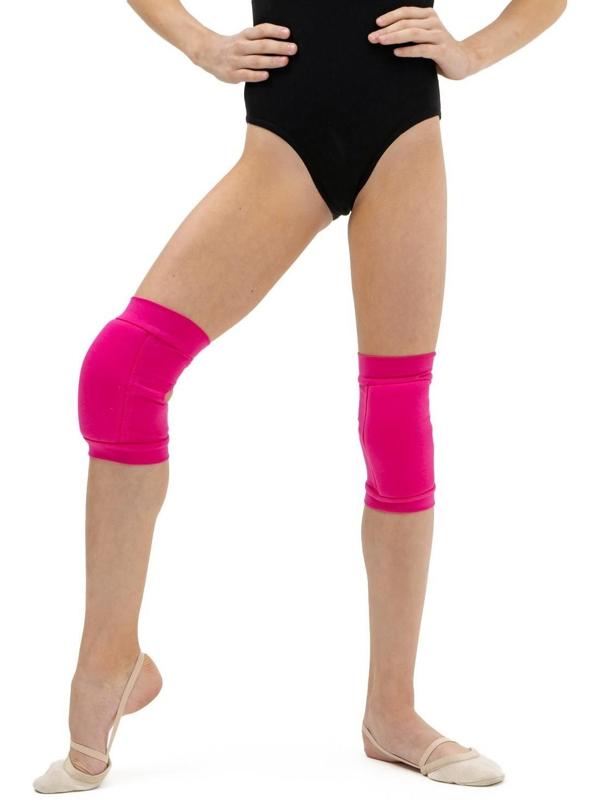 Наколенники для гимнастики и танцев, размер XXS (3-5 лет), цвет фуксия