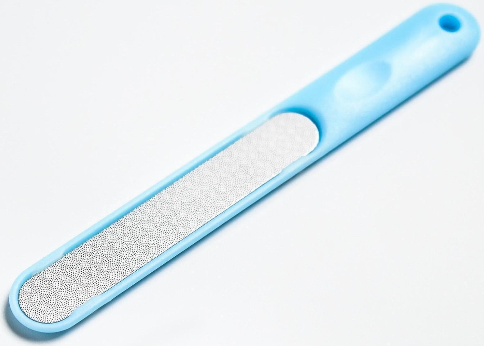 Детский маникюрный набор, 3 предмета: ножницы, пилка, книпсер, от 0 мес., цвет голубой