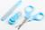 Детский маникюрный набор, 3 предмета: ножницы, пилка, книпсер, от 0 мес., цвет голубой