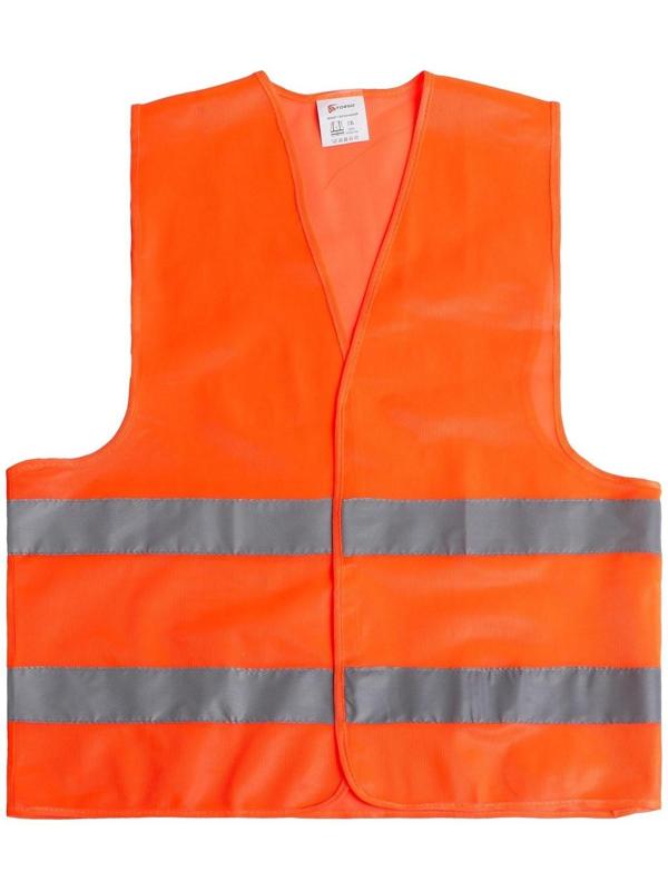 Жилет сигнальный TORSO, светоотражающий, оранжевый, 2 класс, размер 2XL