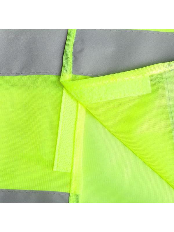Жилет сигнальный TORSO, светоотражающий, салатовый, 3 класс, размер 2XL