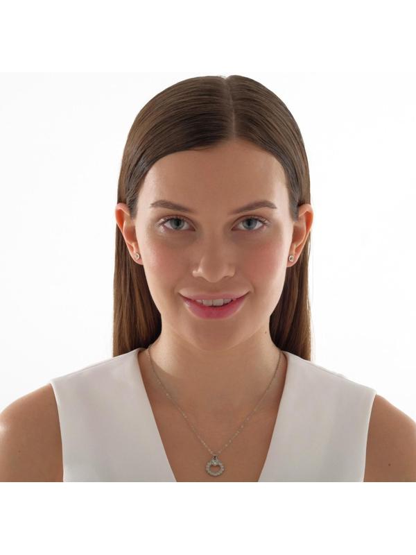 Гарнитур 4 предмета: серьги (3 пары), кулон 