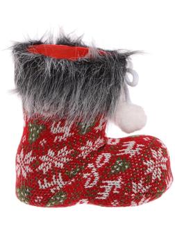 Конфетница «Сапожок», с ёлочками, на завязках, цвета МИКС