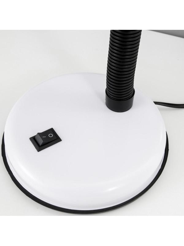 Лампа настольная Е27, с выкл. (220В) белая 34х14х14