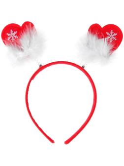 Карнавальный ободок «Варежки», с белым пухом, цвета МИКС