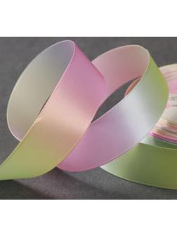 Лента атласная «Радуга», 25 мм × 18 ± 1 м, разноцветная