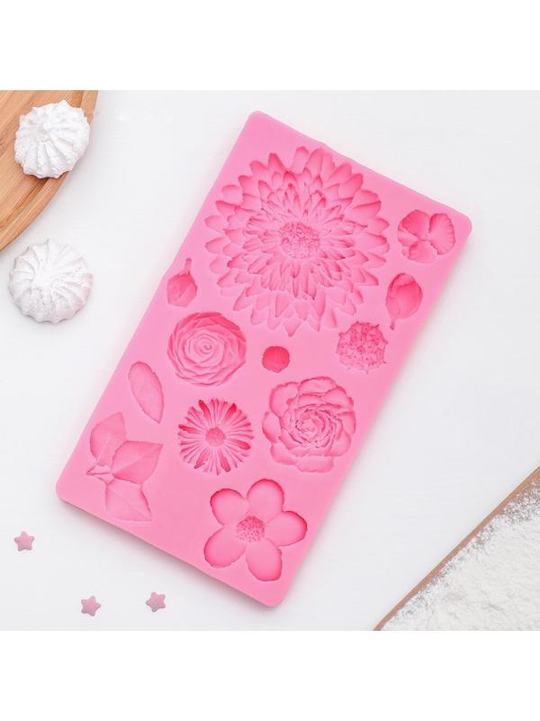 Молд «Цветы», 25×10 см, профессиональный