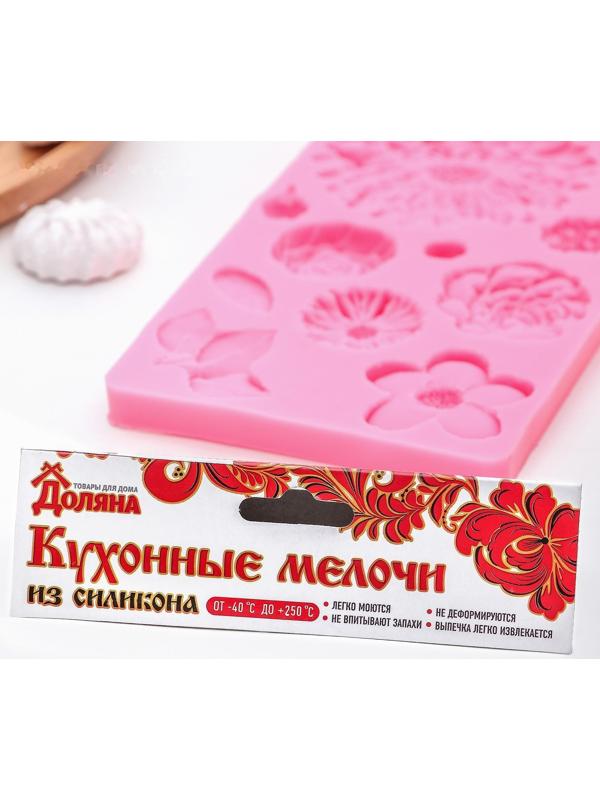 Молд «Цветы», 25×10 см, профессиональный