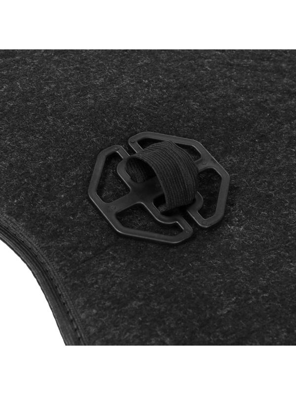 Накидка на сиденье, натуральная шерсть, 145х55 см, черная