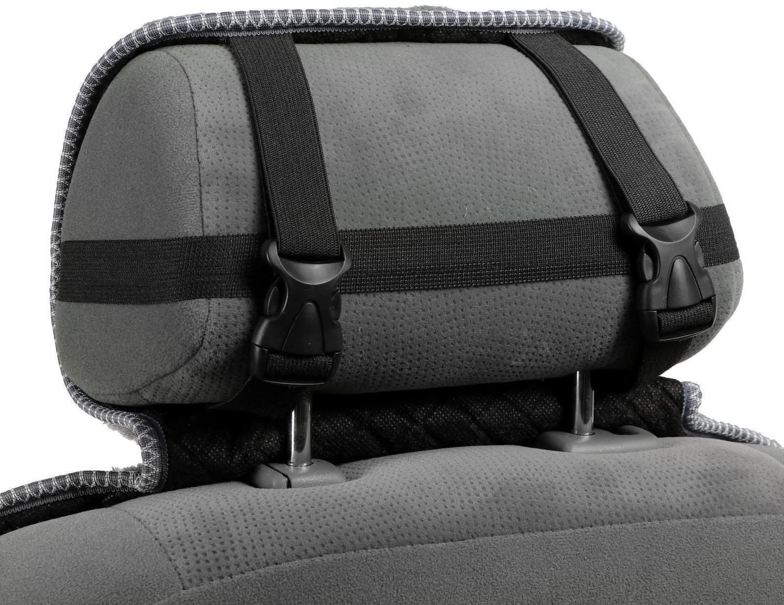 Накидка на сиденье, натуральная шерсть, 145х55 см, серая