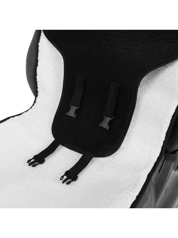 Накидка на сиденье, натуральная шерсть, 145х55 см, белая