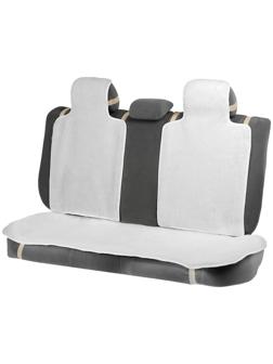 Накидки на заднее сиденье, нат. шерсть, 135х55 и 75х55 см, белый, набор 3 шт