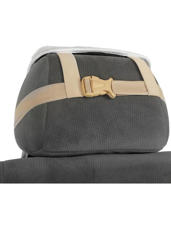 Накидки на заднее сиденье, нат. шерсть, 135х55 и 75х55 см, белый, набор 3 шт