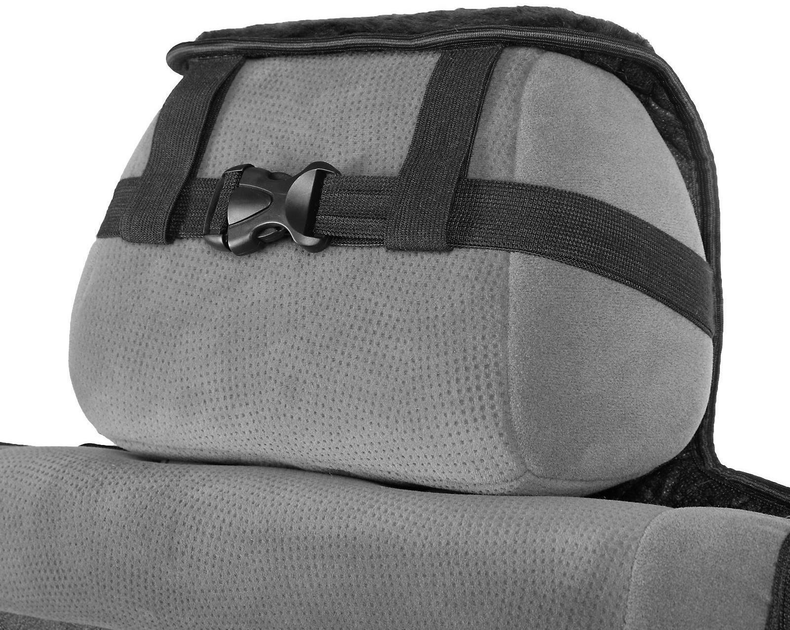 Накидки на заднее сиденье, нат. шерсть, 135х55 и 75х55 см, черный, набор 3 шт