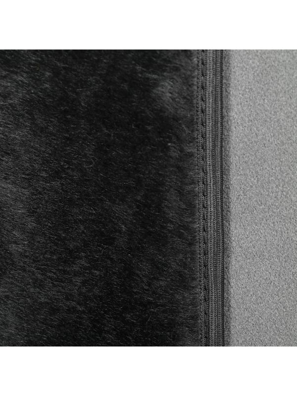 Накидки на заднее сиденье, нат. шерсть, 135х55 и 75х55 см, черный, набор 3 шт