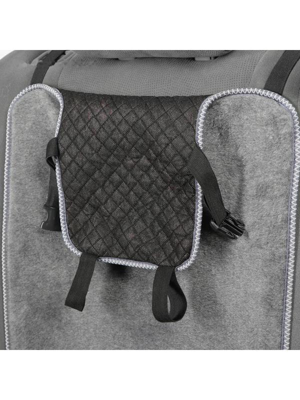 Накидки на заднее сиденье, нат. шерсть, 135 х 55 и 75 х 55 см, серый, набор 3 шт