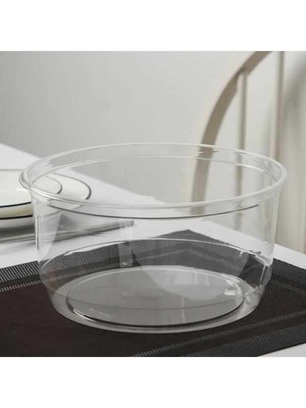 Тортовница одноразовая ПР-Т-193, крышка, 22,5х11 см, цвет прозрачный, 100 шт/уп.