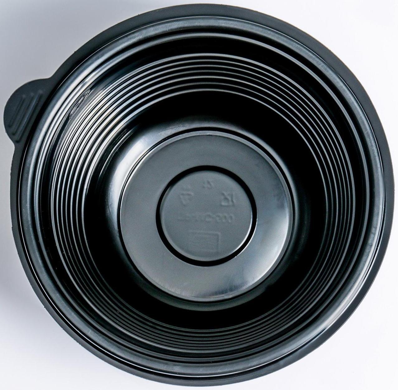 Контейнер одноразовый ПР-МС-500, круглый, чёрный, 500 мл, 14,4×7 см, 540 шт/уп.