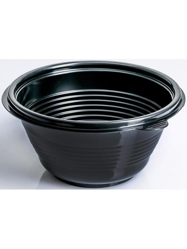 Контейнер одноразовый ПР-МС-500, круглый, чёрный, 500 мл, 14,4×7 см, 540 шт/уп.