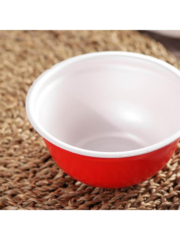 Контейнер одноразовый, 500 мл, суповой, цвет красный