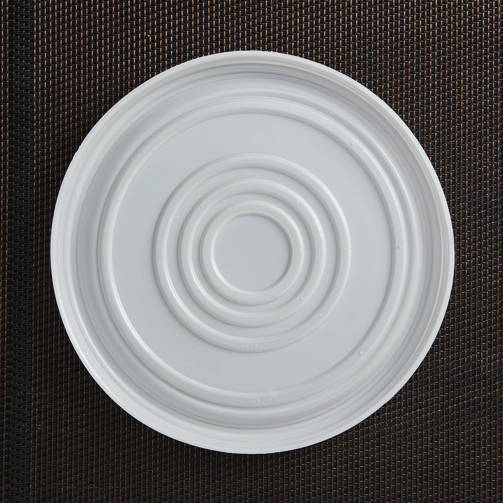 Крышка одноразовая для суповой миски ПС, d=13,5 см, цвет белый