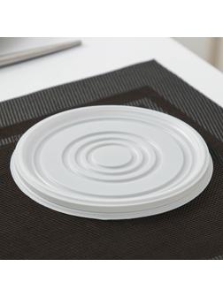 Крышка одноразовая для суповой миски ПС, d=13,5 см, цвет белый